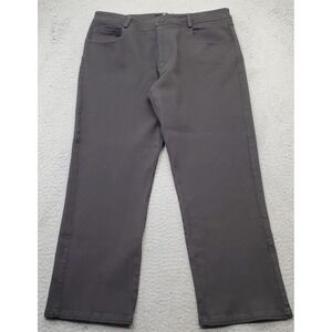 Jarbo Straight‎ Leg Jeans Mens 42 Black Regular Fit Flat Front Stretch Outdoor